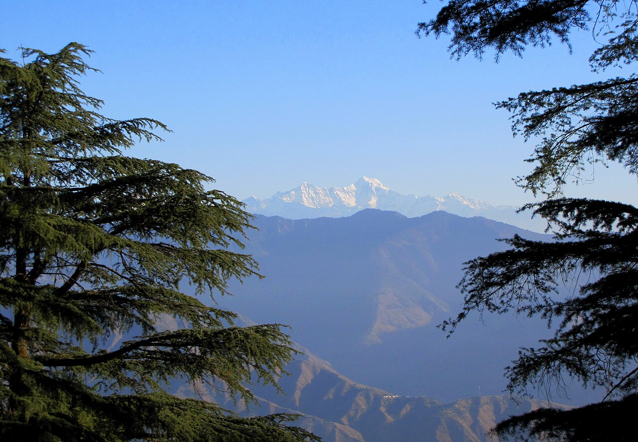 Snow peaks seen from Landour